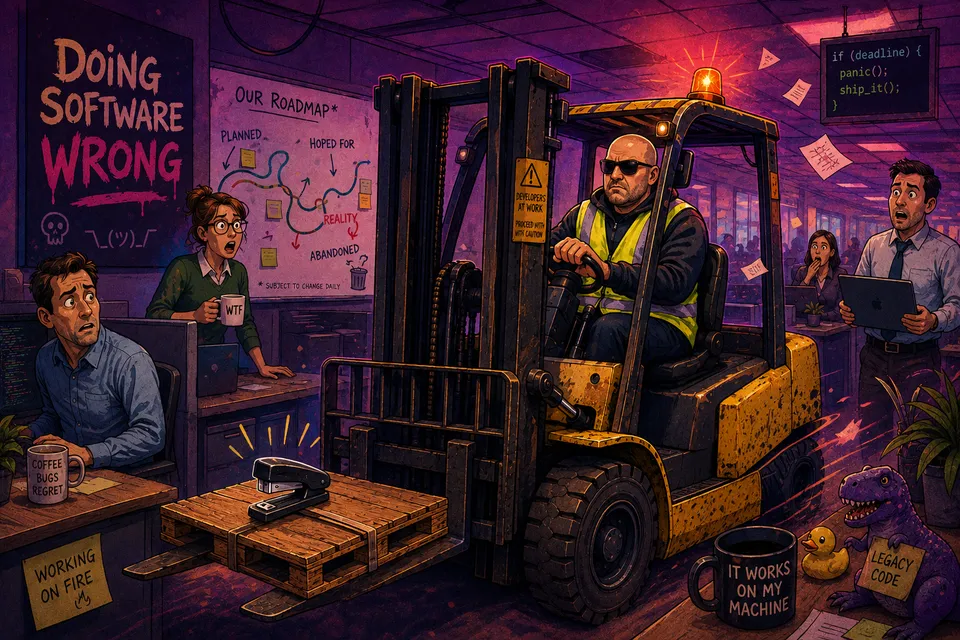 The forklift and stapler image